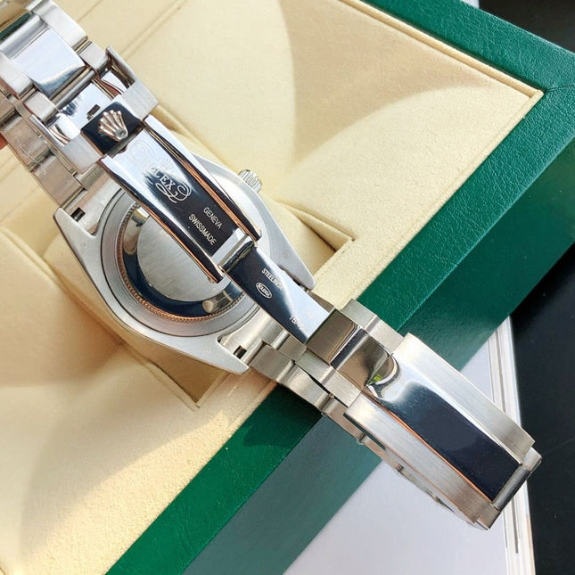 DATEJUST 41 SMOOTH BEZEL STAINLESS STEEL DIAMOND NUMERALS